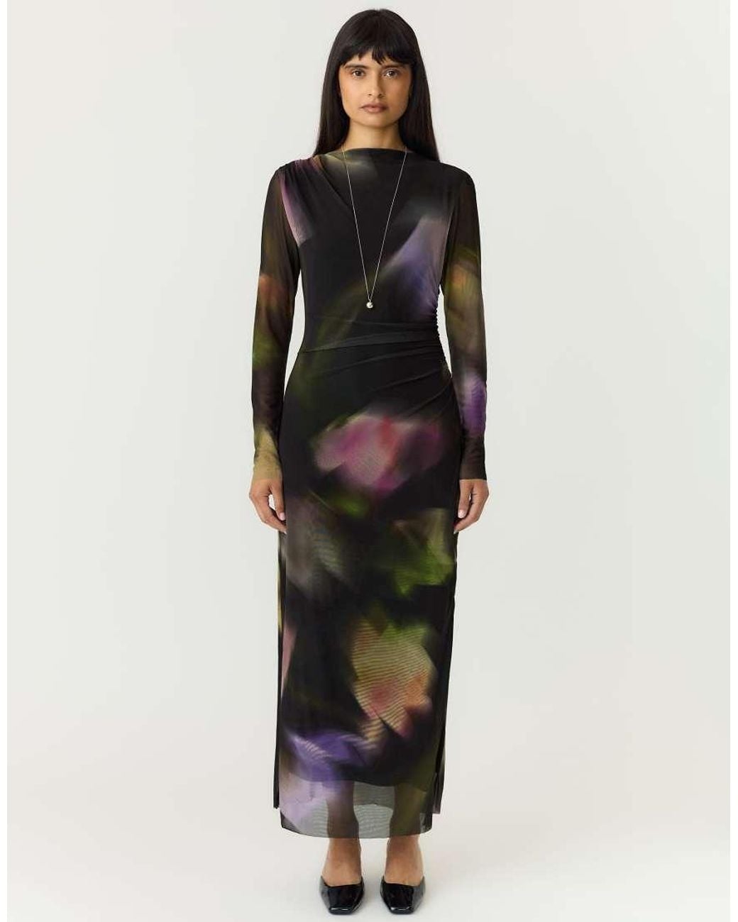 Y.A.S Black Midi Dress