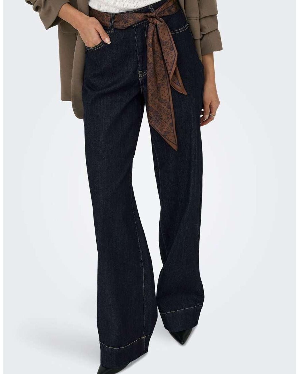ONLY Blue Wide-fit Jeans