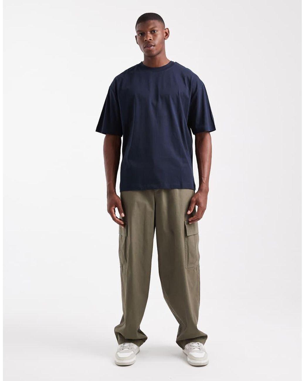 T-Shirt Basic Oversize di ASOS in Blue da Uomo