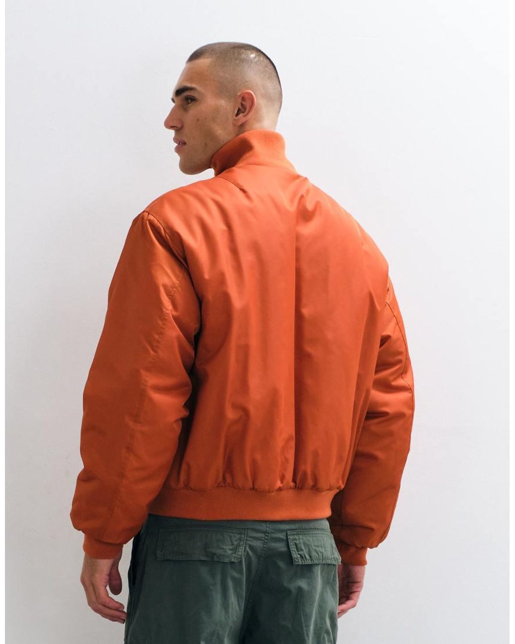 ASOS Orange Bomber Jacket for men