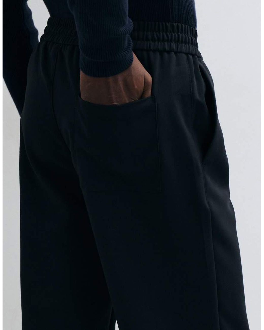 Only & Sons Black Straight Fit Trouser for men
