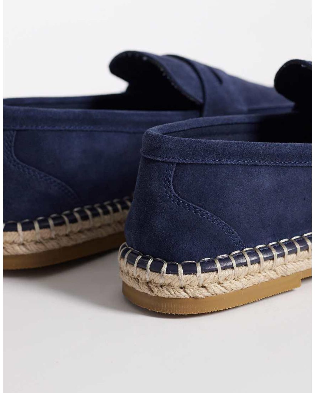 ASOS Blue Penny Loafer Espadrilles for men
