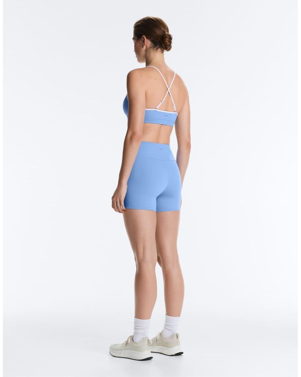 Oysho Blue Comfortlux High-Rise 10Cm Hot Pants