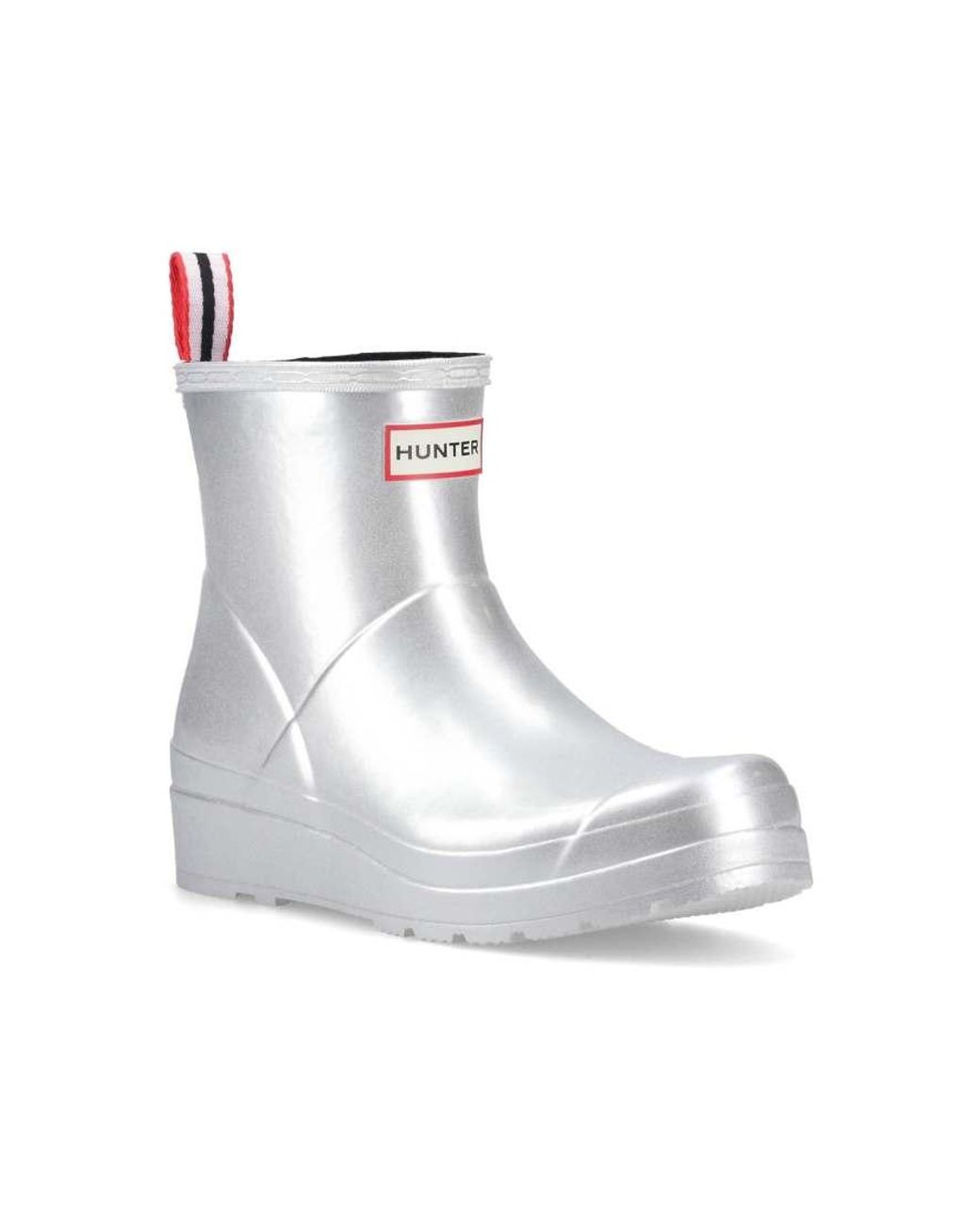 Hunter Gray Play Short Boot Metallic