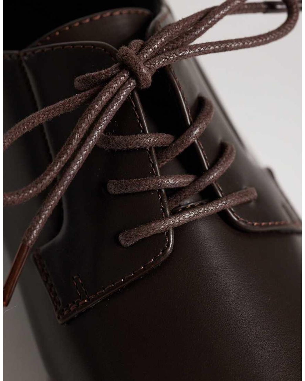 ASOS Brown Lace Up Derby Shoes for men