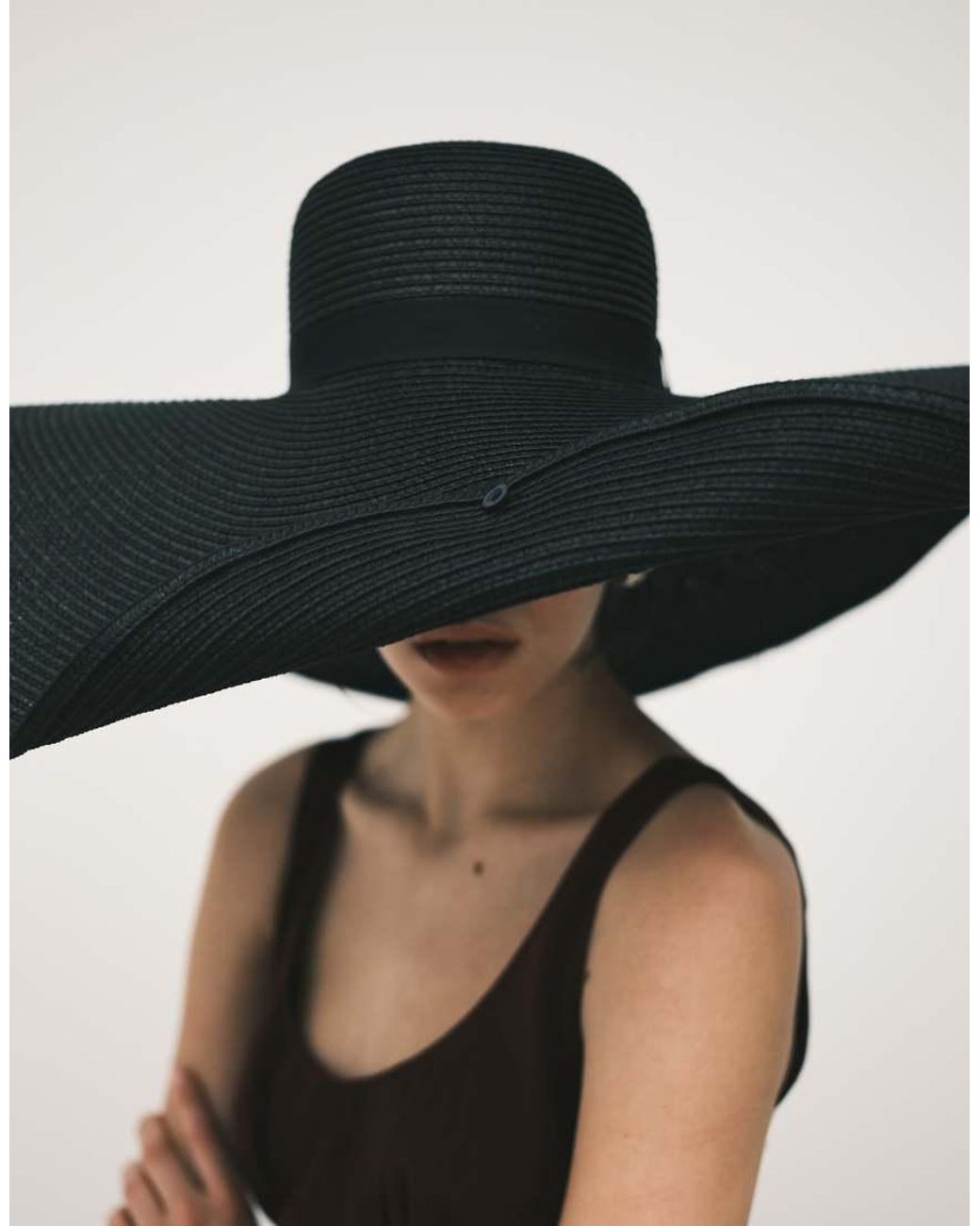 ASOS Black Oversized Straw Hat