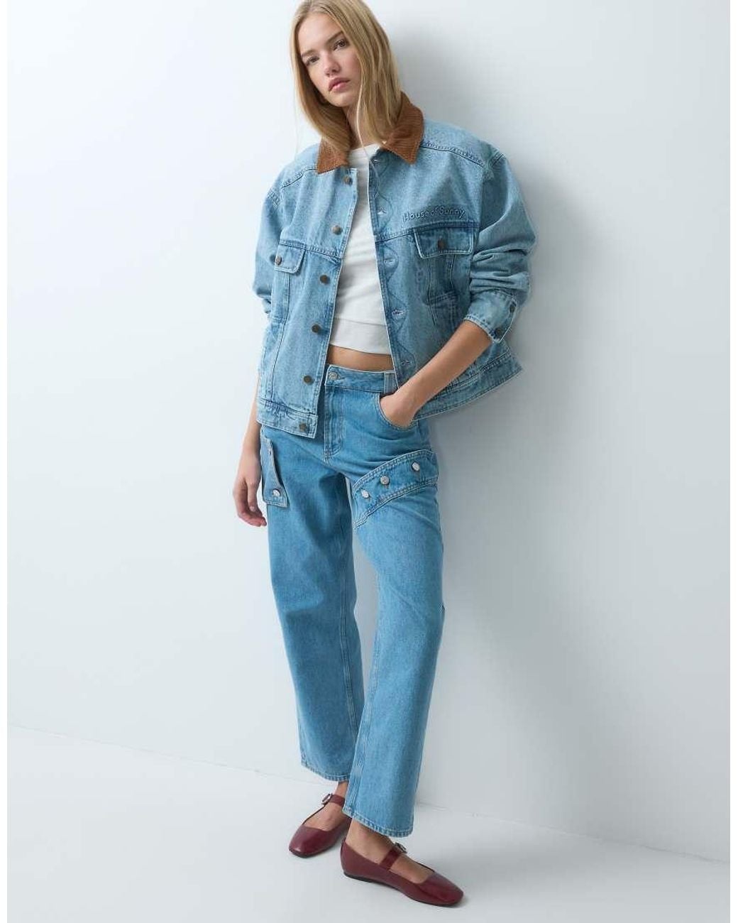 House Of Sunny Blue Cowboy Denim Jeans