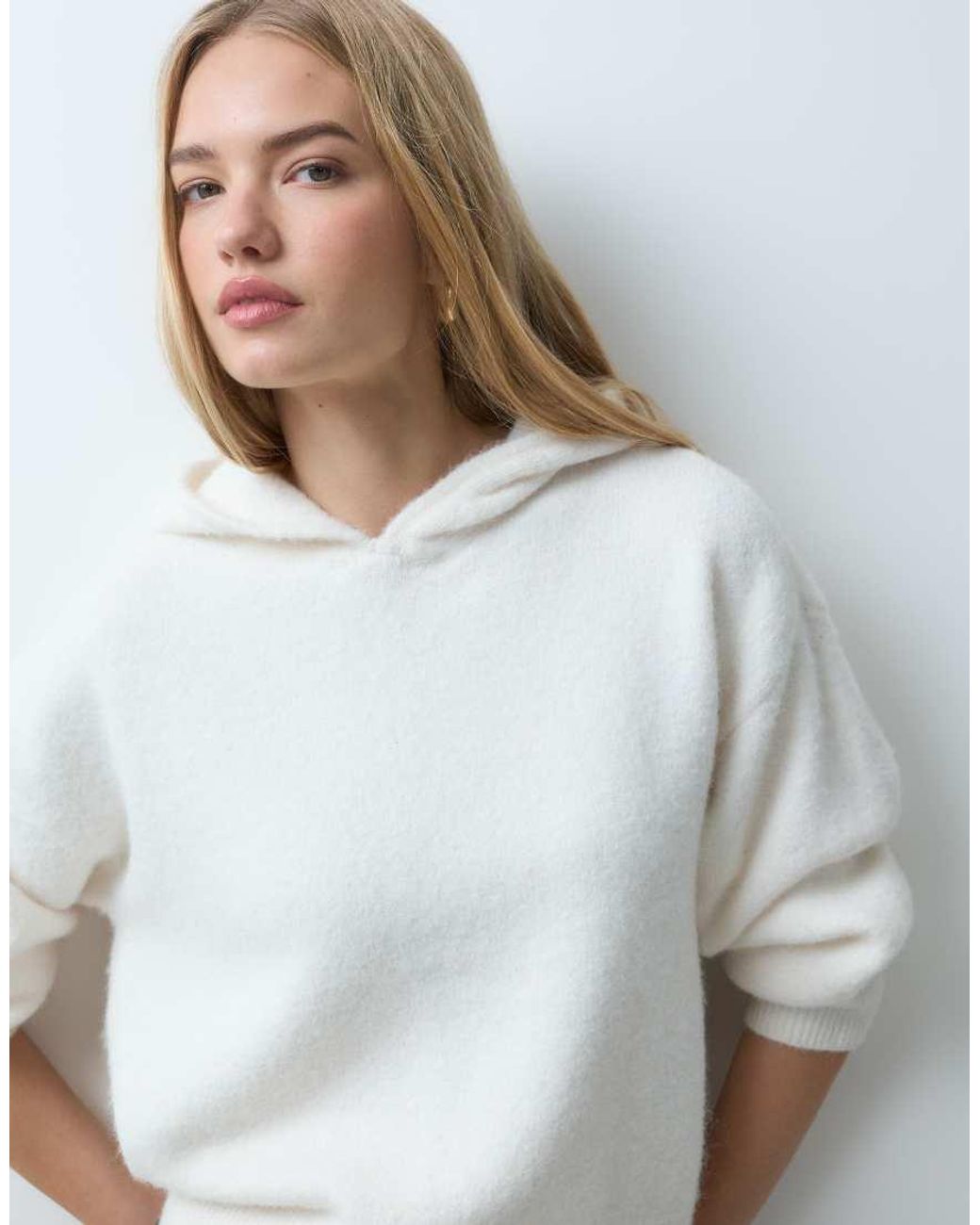Abercrombie & Fitch Gray Soft Knitted Lounge Hoodie