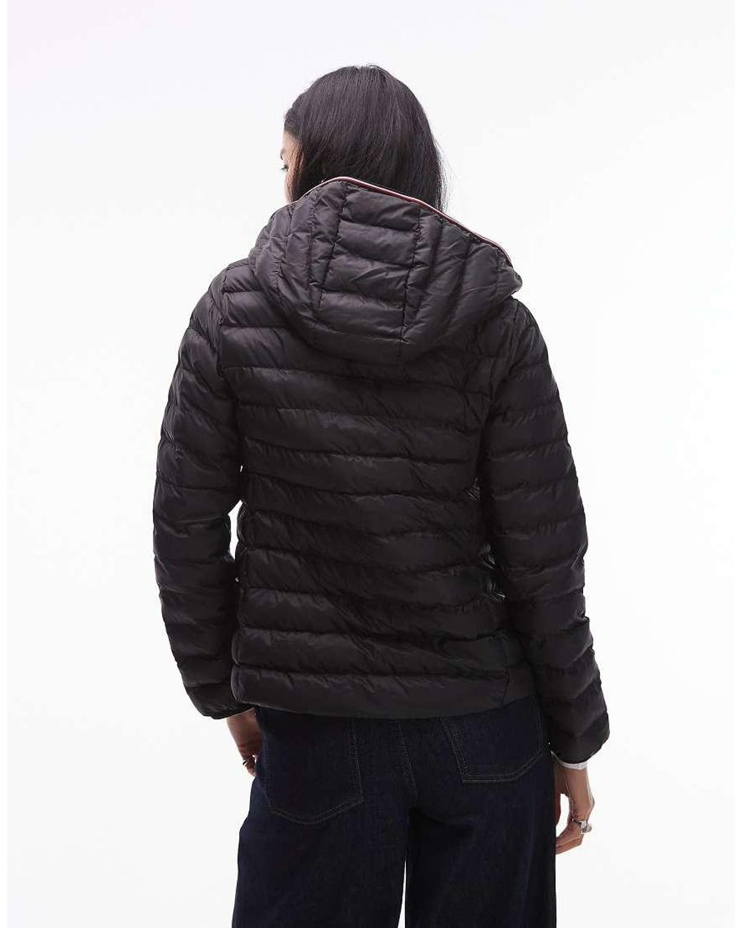 Tommy Hilfiger Black Global Stripe Padded Jacket