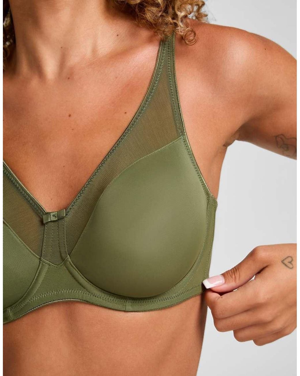 Hunkemöller Green Nina Non-Padded Underwired Minimizer Bra