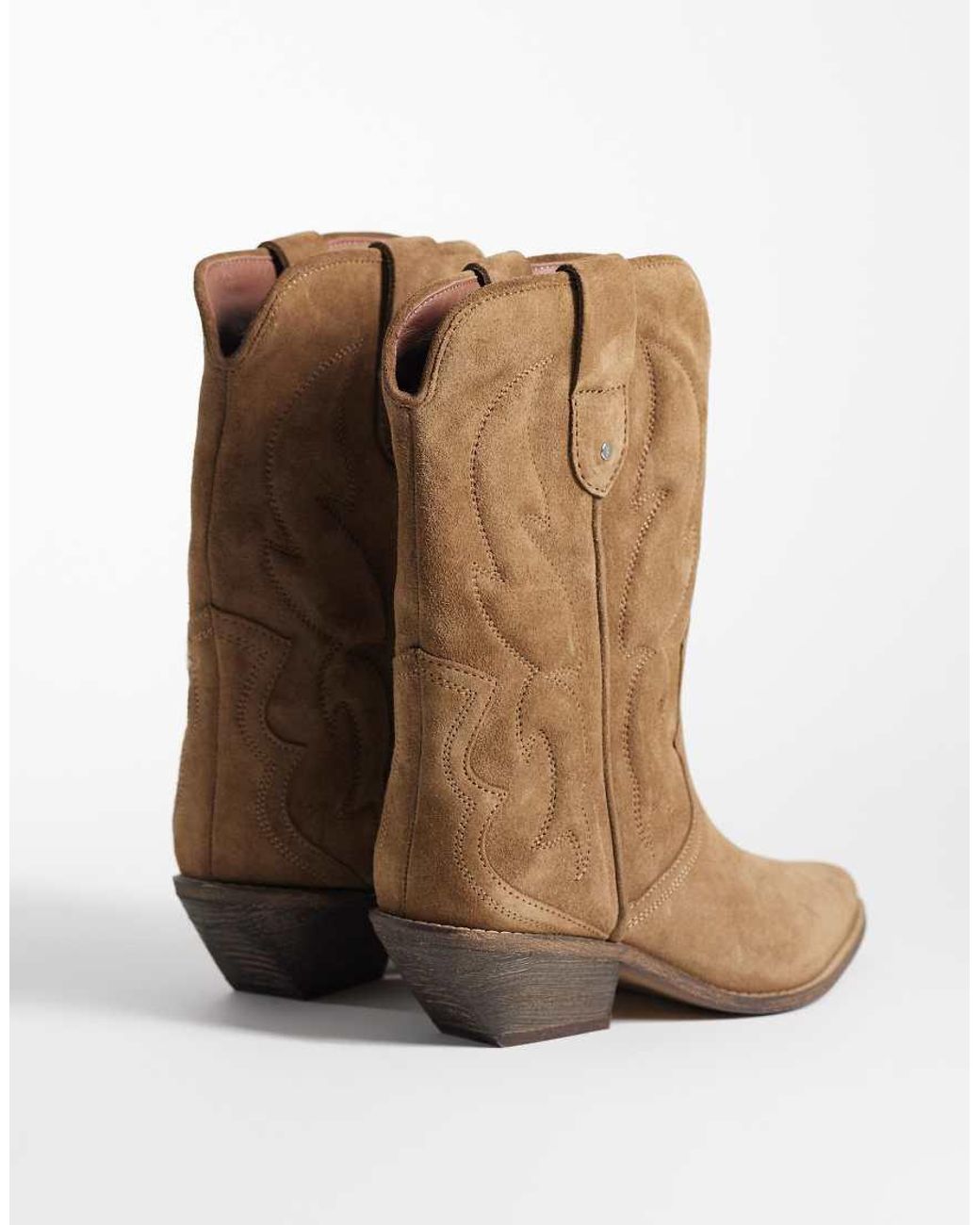 Bronx Brown Chel-sey Western Ankle Boots