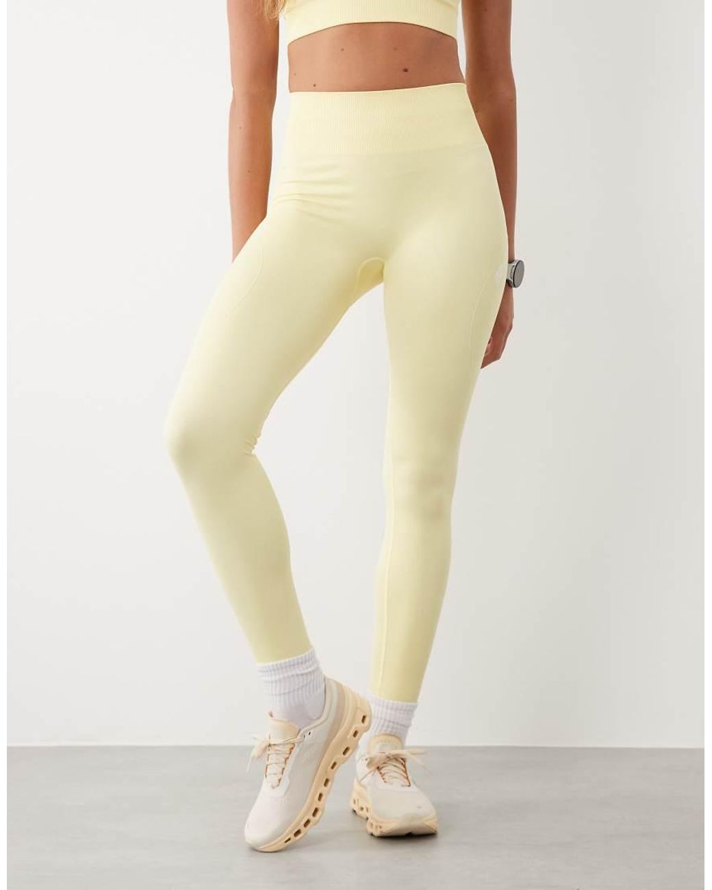 BO+TEE Natural Super Sculpt Seamless High Waist Leggings Co-Ord