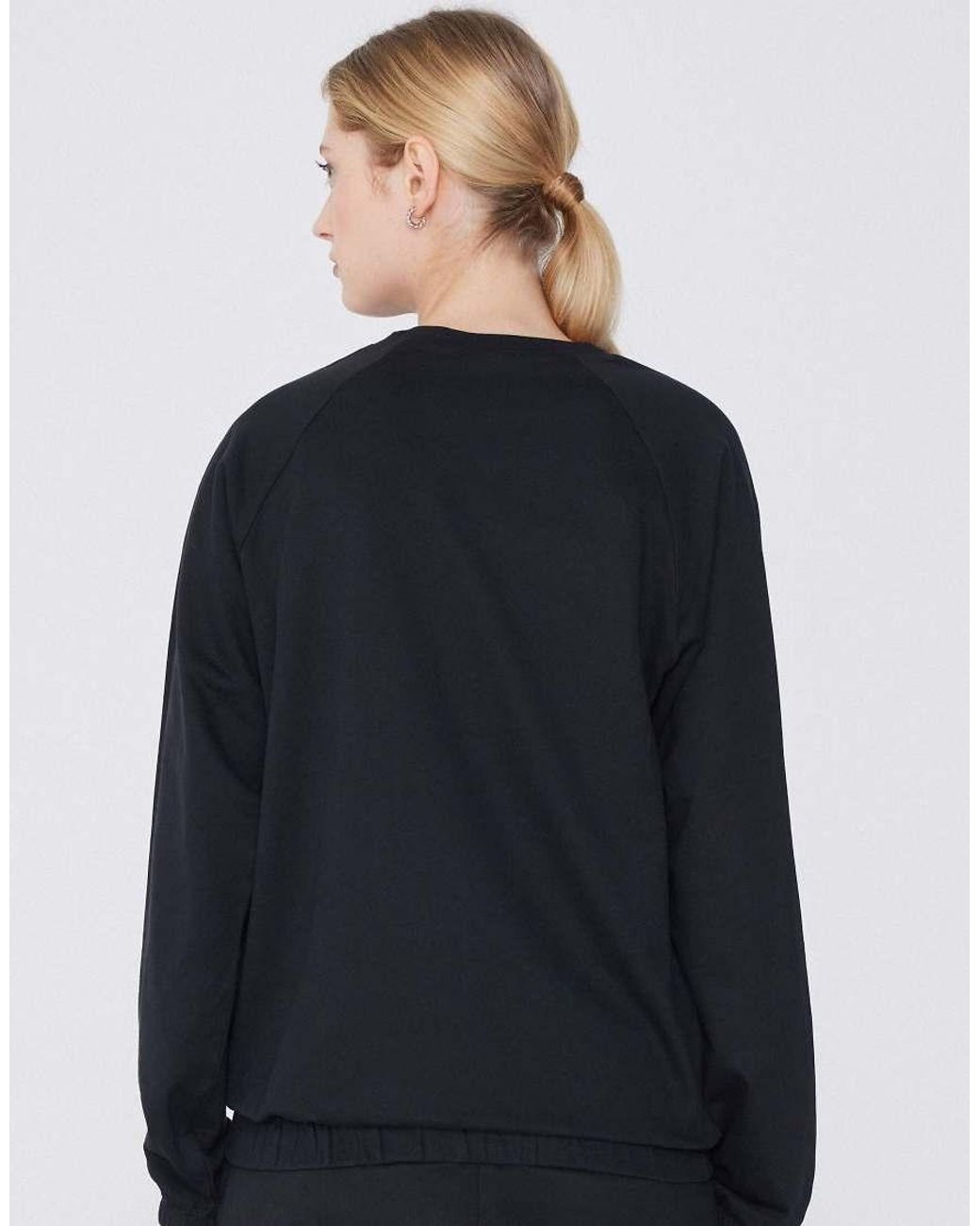 Tezenis Blue Long-Sleeved Rounded Neck Top With Cuffs