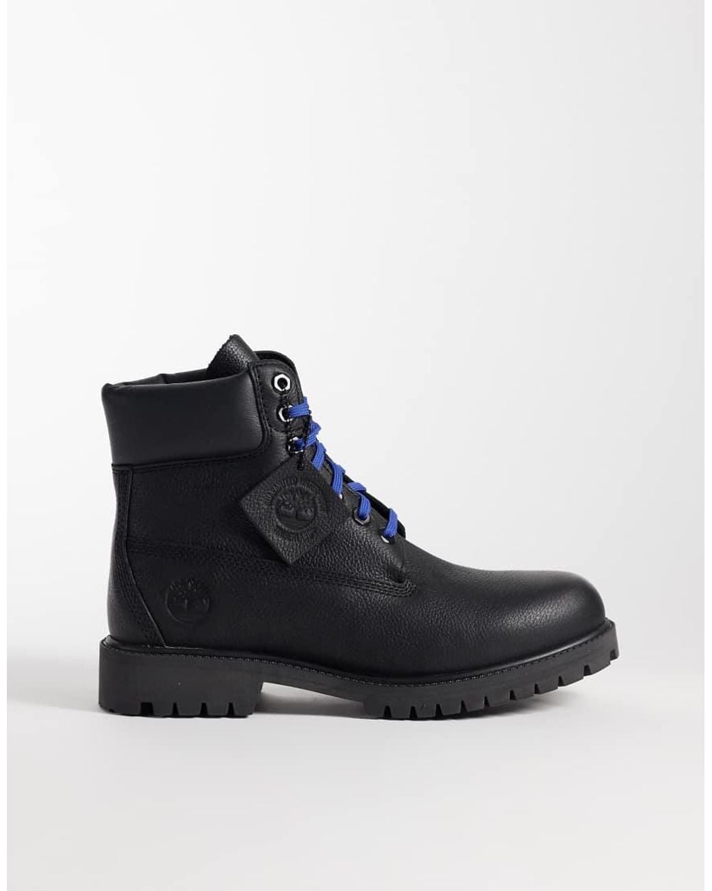Timberland Black 6inch Lace Up Waterproof Boot for men