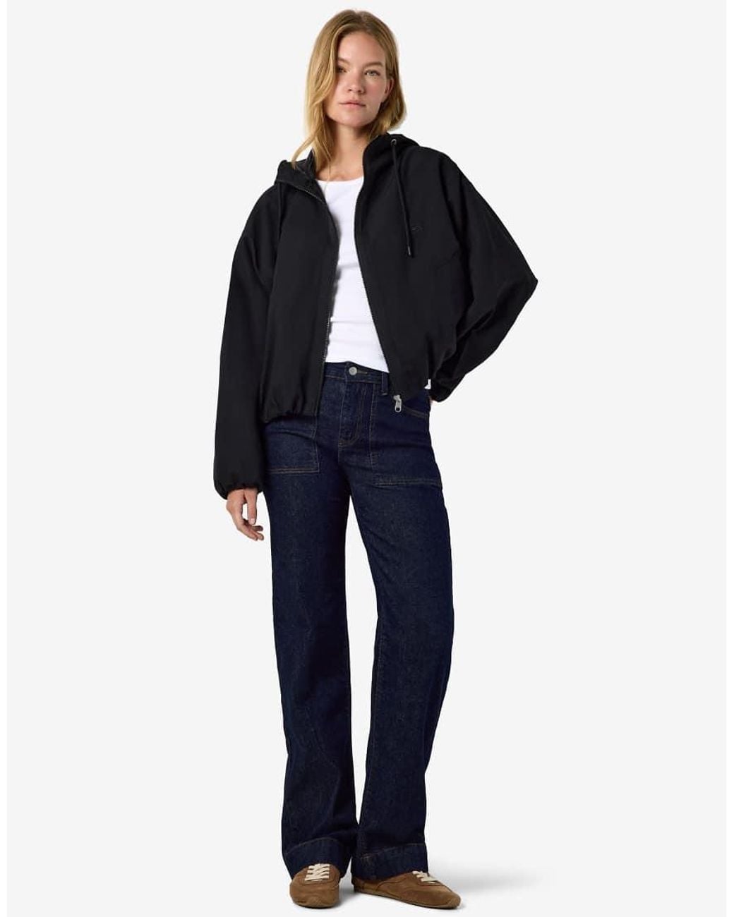 Noisy May Blue Hooded Jacket