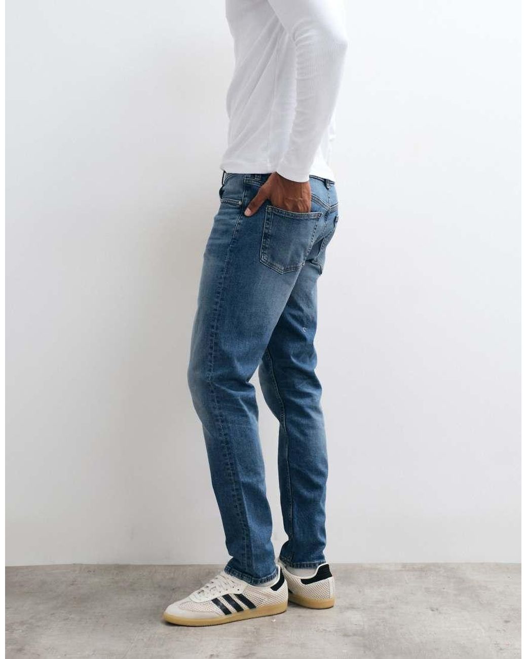 ASOS Blue Skinny Jeans for men