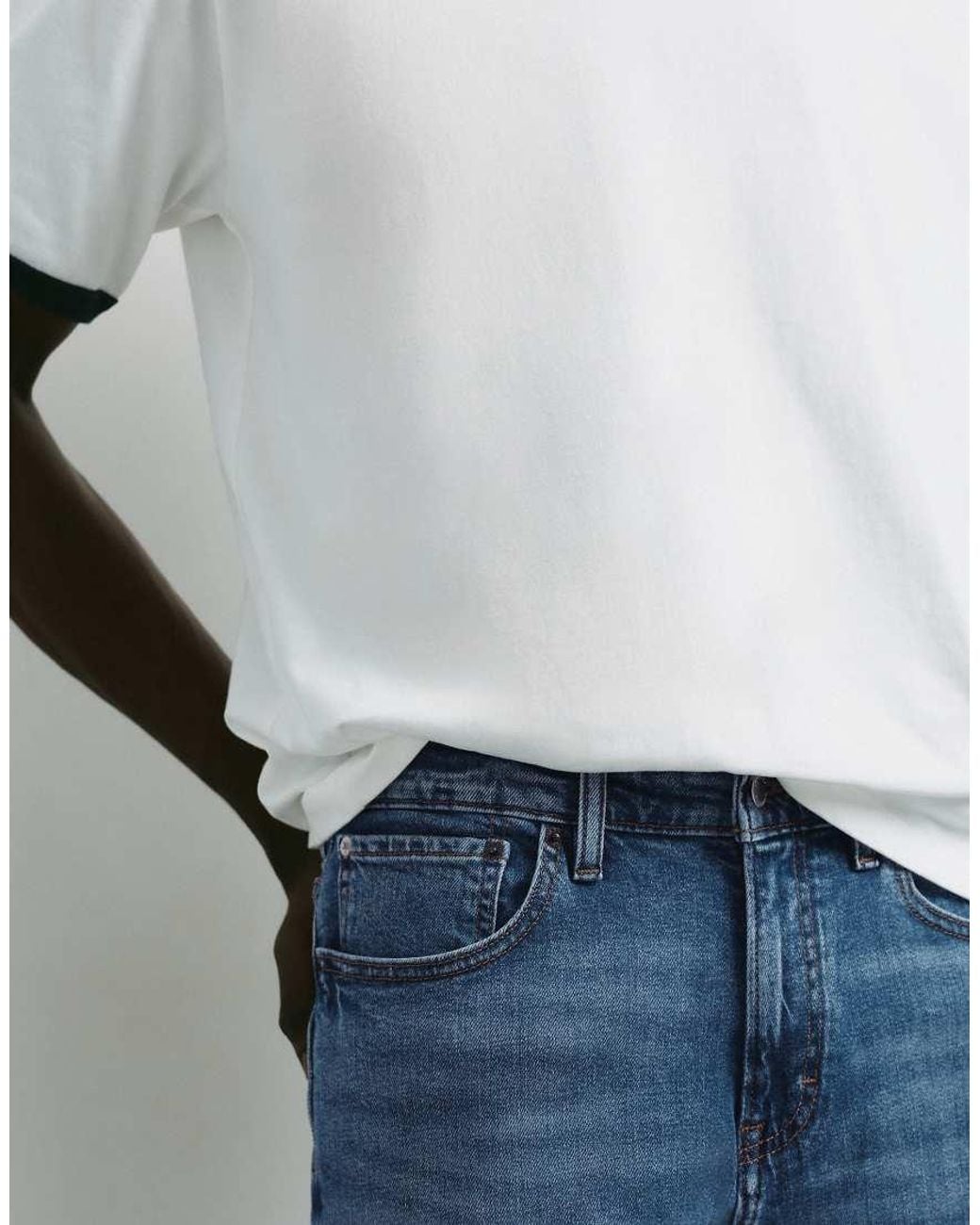 Pull&Bear Blue Slim Fit Jeans for men