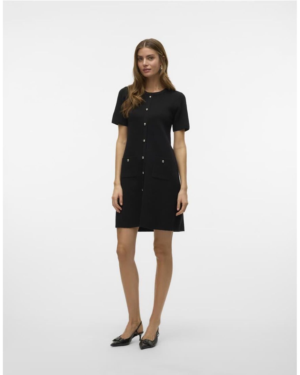 Vero Moda Black Knitted Dress