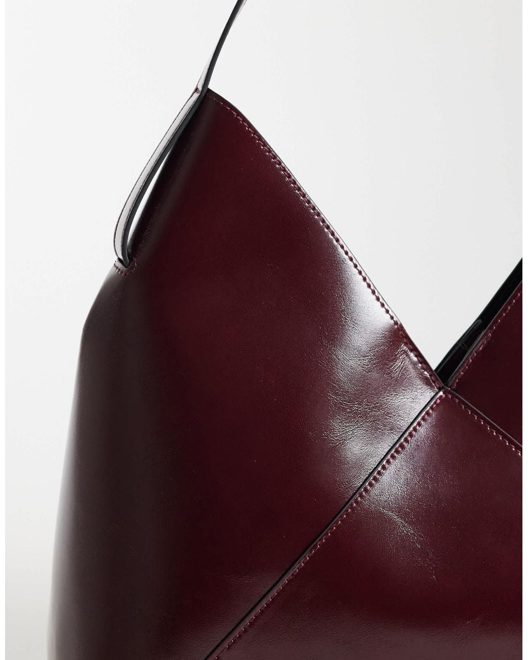 ASOS Purple Tote Bag With Panel Detail Bag