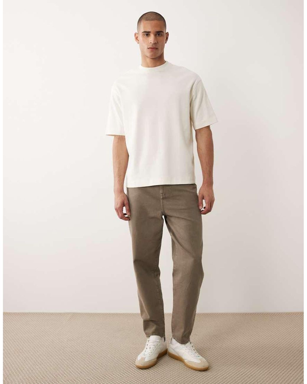 SELECTED Natural Heavyweight 300gsm Oversized T-shirt for men