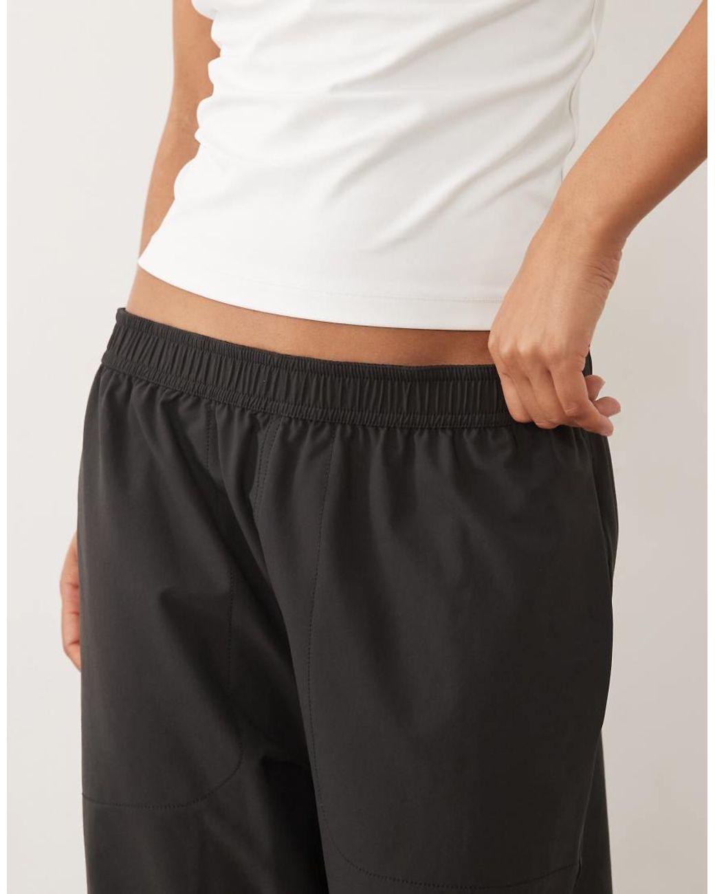 ARKET Natural Pull On Straight Trousers