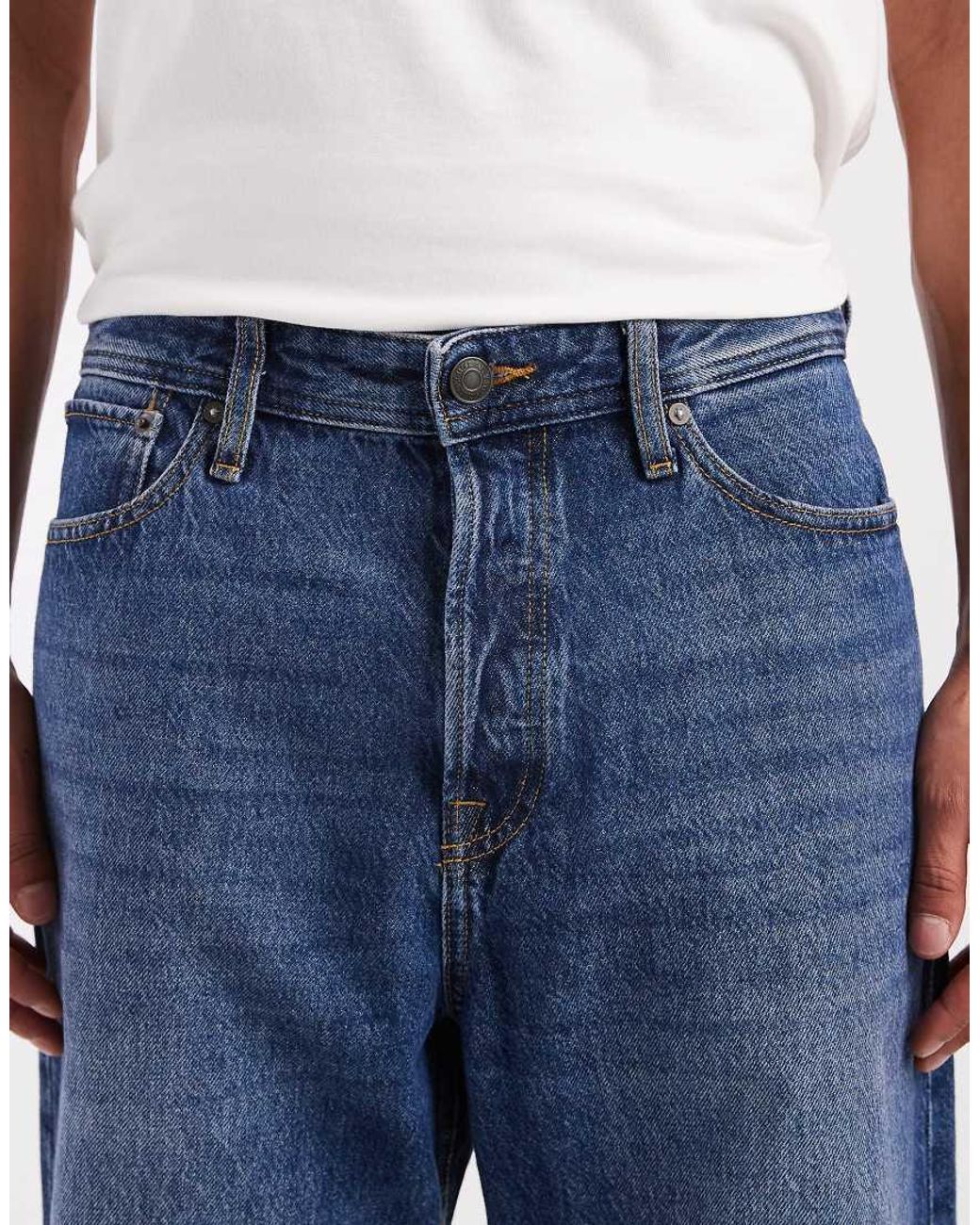 Jack & Jones Blue Alex baggy Jeans for men