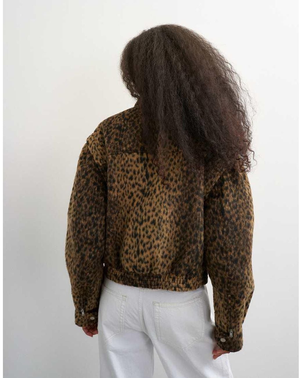 TOPSHOP White Wool Blend Jacket