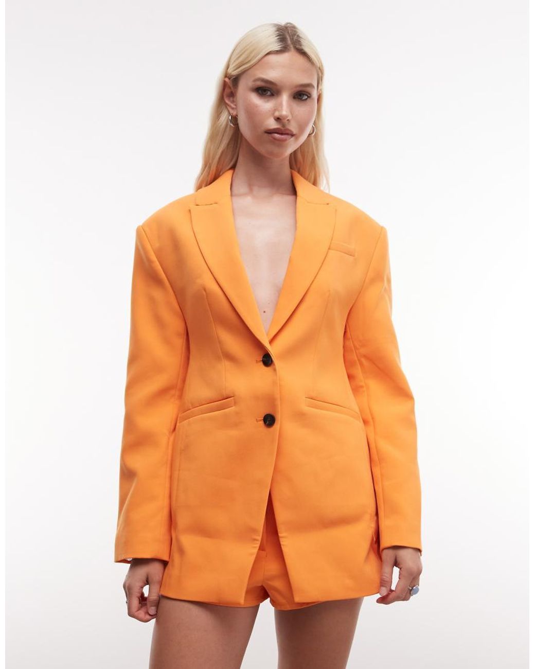 ASOS Orange Tailored Fitted Blazer