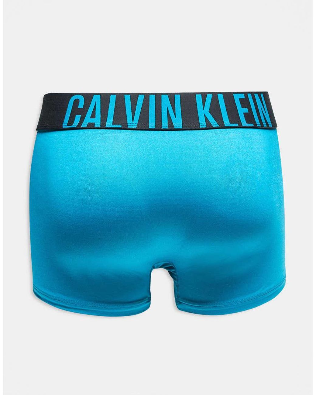 Calvin Klein Blue Intense Power 3 Pack Microfibre Trunks for men