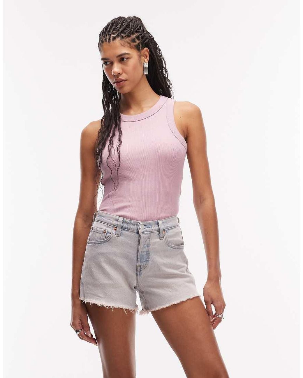 Levi's Purple 501 Hourglass Shorts
