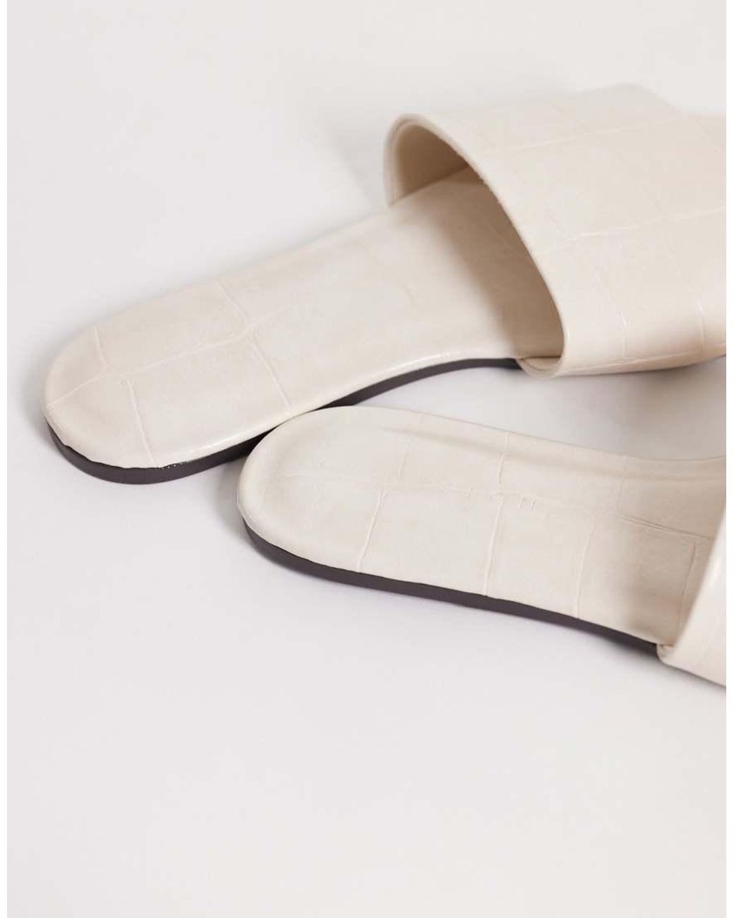 ASOS White Faith Flat Sandals