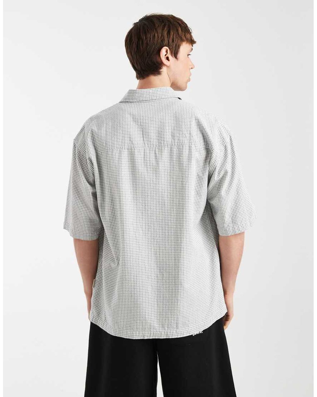 Redefined Rebel Gray Magnus Oversized Shirt for men