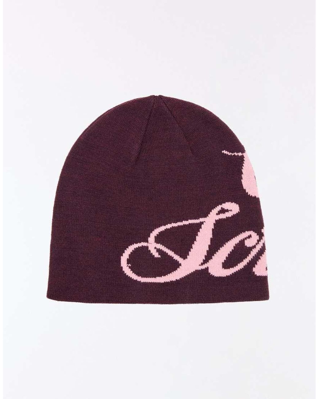 Bershka Purple Graphic Beanie