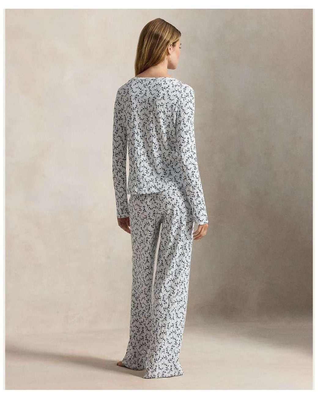 Polo Ralph Lauren Natural Pointelle Henley Pyjama Set