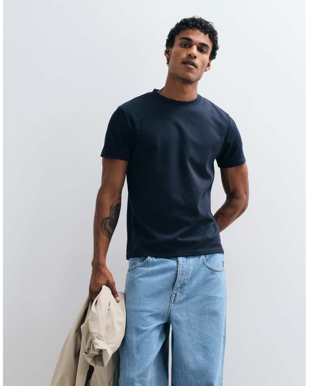 ASOS Blue Breathemaxtm Heavyweight Regular Fit T-shirt for men