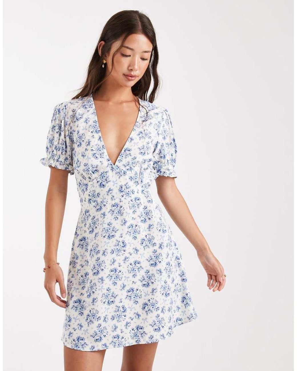 Miss Selfridge White Mini Spun Day Dress