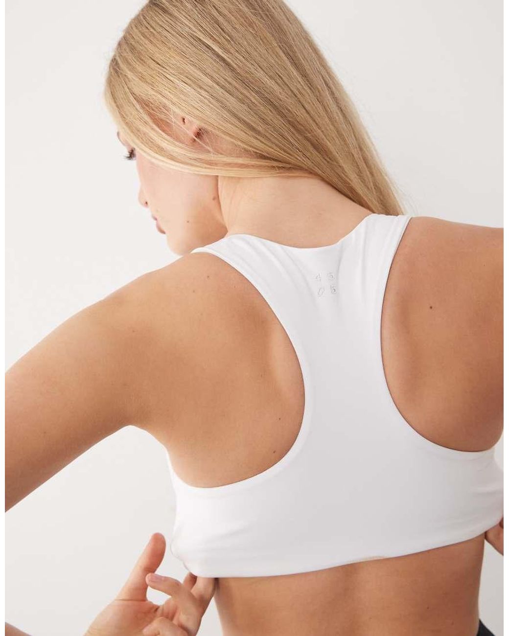 4505 Gray Active Medium Support Sports Bra With Removable Padding
