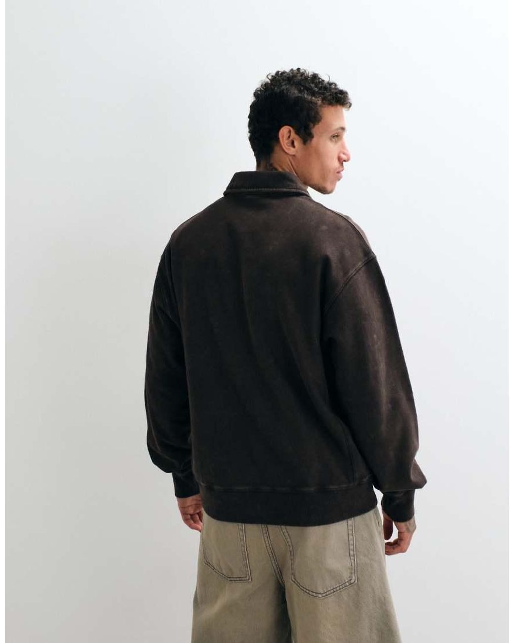 Carhartt Black Lambert Polo Sweatshirt for men
