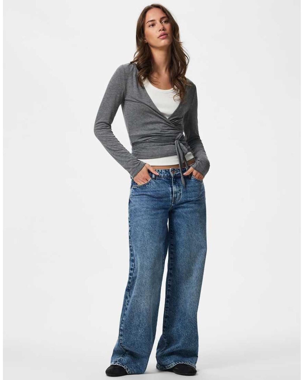 Top di Pieces in Gray