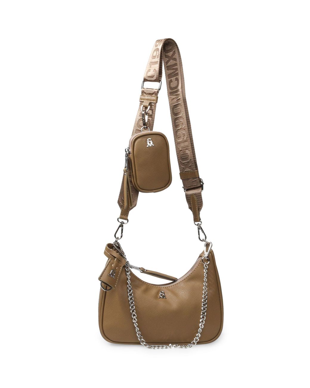 Steve Madden Bvital Crossbody Bag With Chain Strap in Natural Lyst