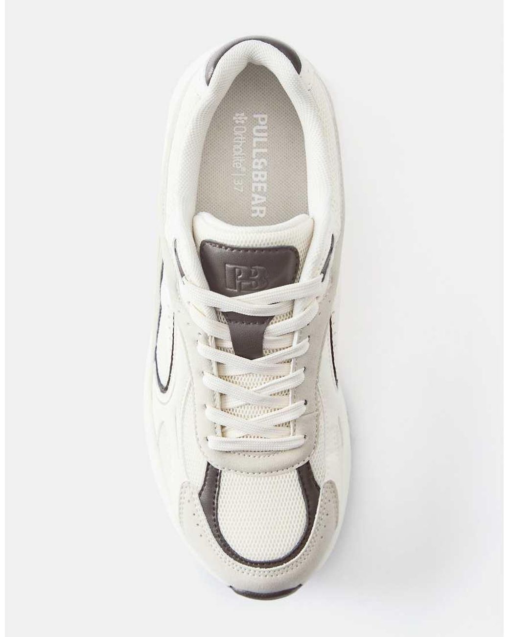 Pull&Bear White Multi-panel Trainers