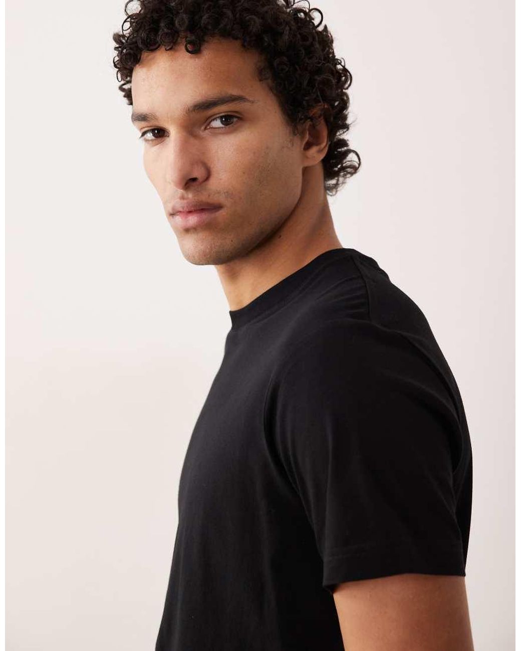 ARKET Black Jersey T-shirt for men