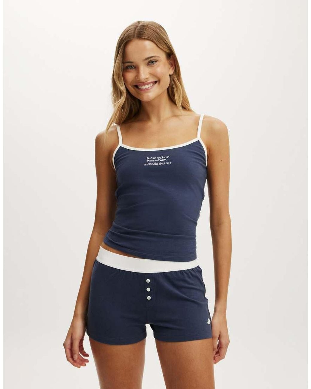 Cotton On Blue Dreamy Soft Longline Cami