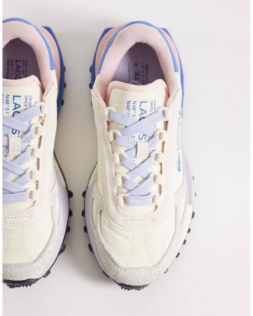Elite active - baskets à logo - beige Lacoste en coloris White