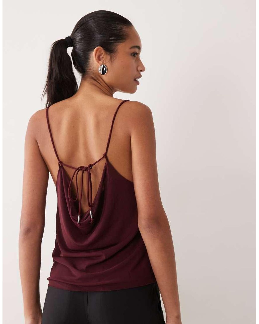 River Island Purple Studded Detail Cami Top
