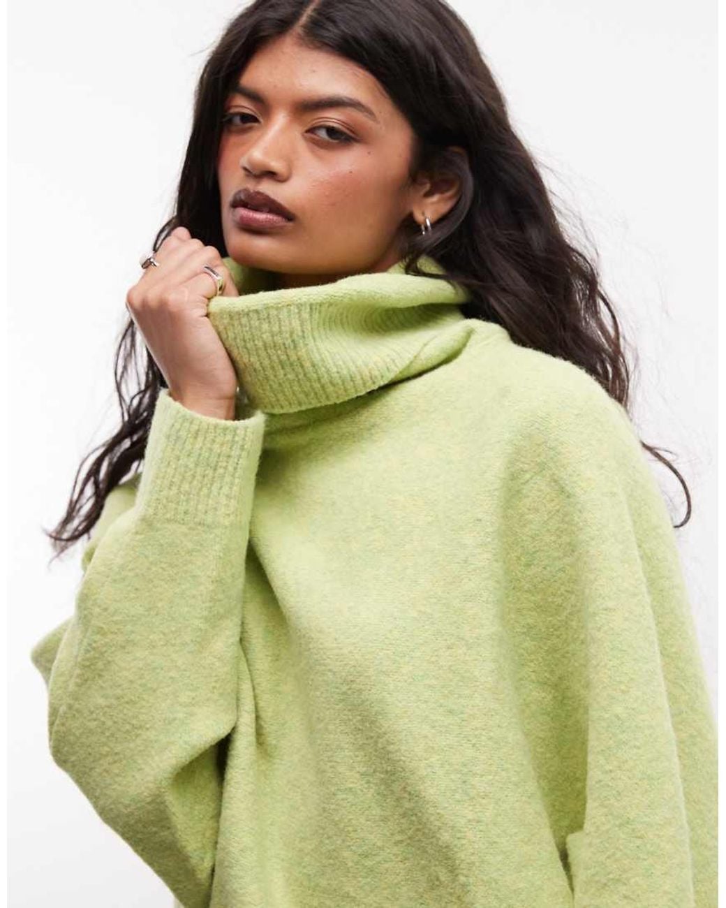 Susmie's Green Open Back High Neck Knit Jumper