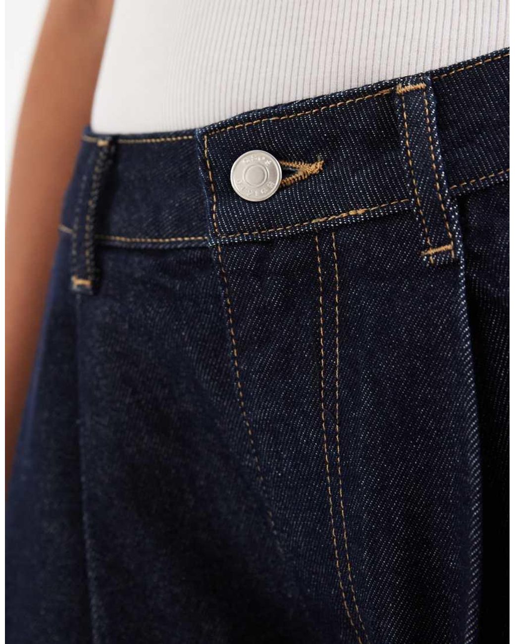 ASOS Blue Horseshoe Denim Jorts