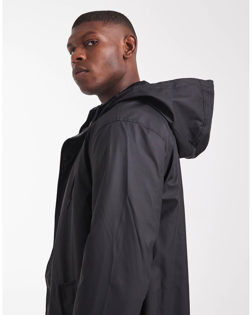 ASOS Blue Longline Windbreaker for men