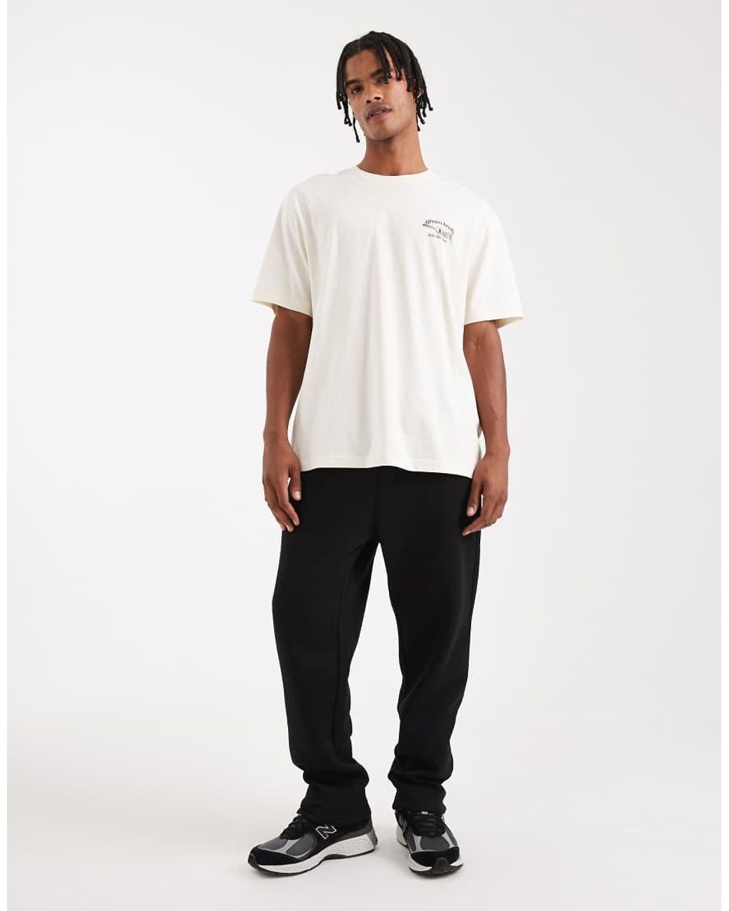 Jack & Jones White Loose Fit Jogger for men