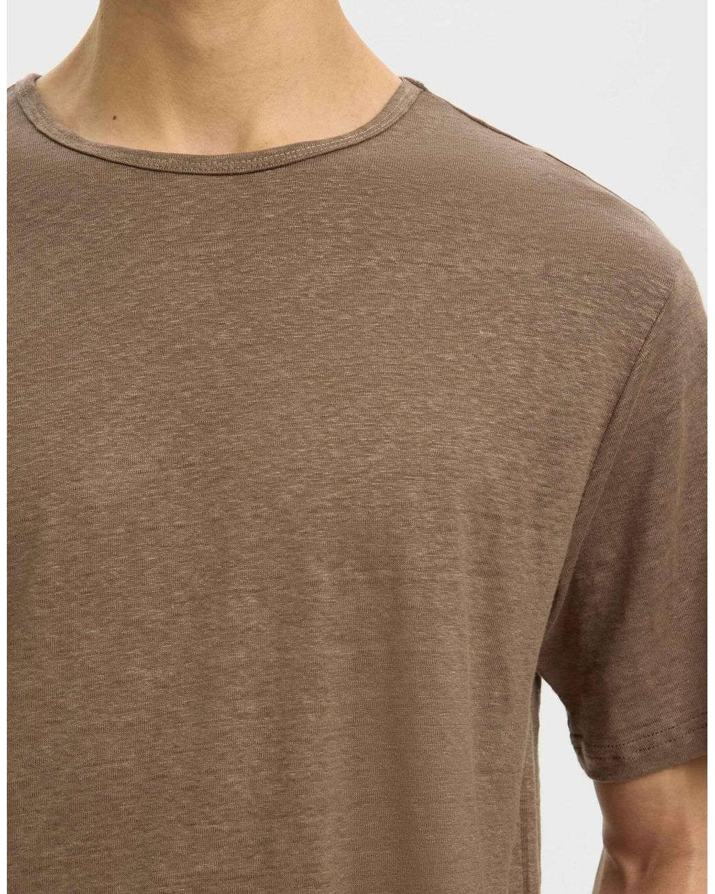 T-shirt - pépites SELECTED pour homme en coloris Brown